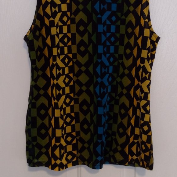 Worthington Geometric Ladies Sleeveless Top - Picture 5 of 9